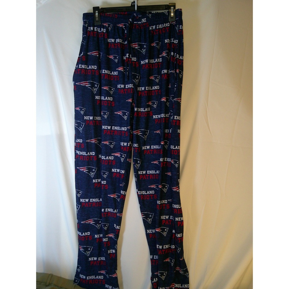 NFL Team Apparel New England Patriots Pajama Pants Mens Medium Navy Blue Lounge
